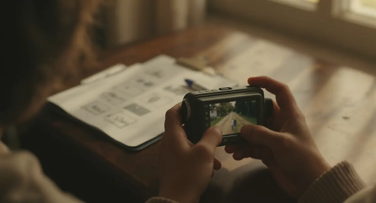 Детска ръка държи камера